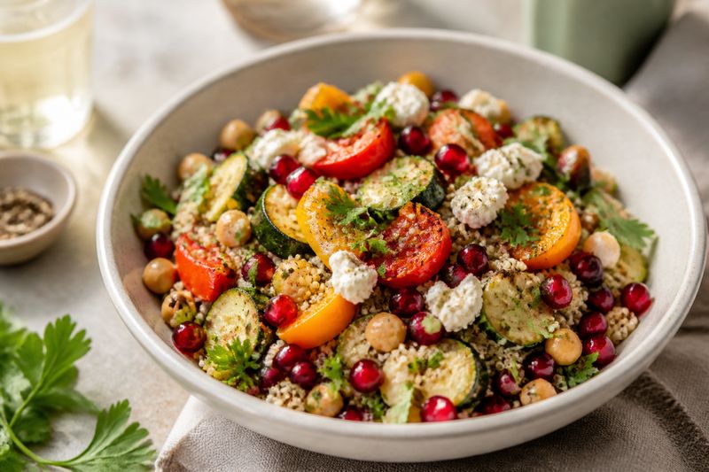 Quinoa salát s pečenou zeleninou